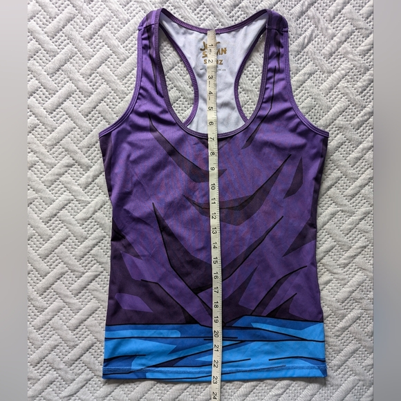 Skinz Gear purple and blue racer back tank top size small - Picture 3 of 7